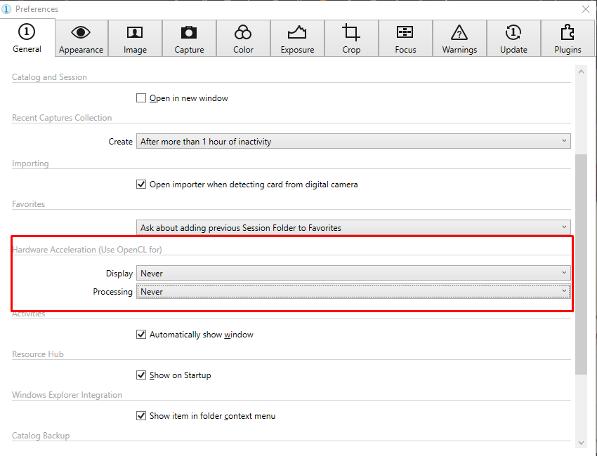 Troubleshooting Hardware Acceleration in case of viewing / processing ...