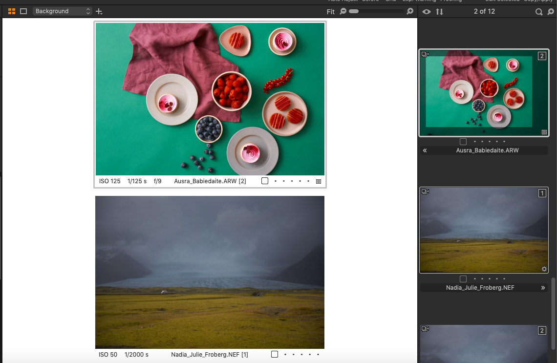 Icons in Capture One – Home