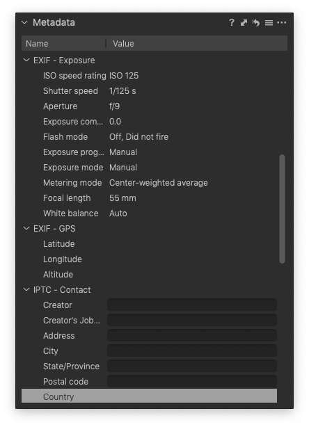 Managing metadata – Capture One